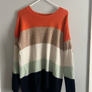 SO Women's Multicolor Striped Sweater